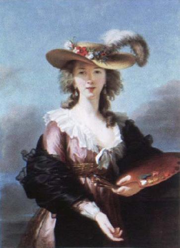 Elisabeth Louise Viegg-Le Brun self portrait in a straw hat China oil painting art